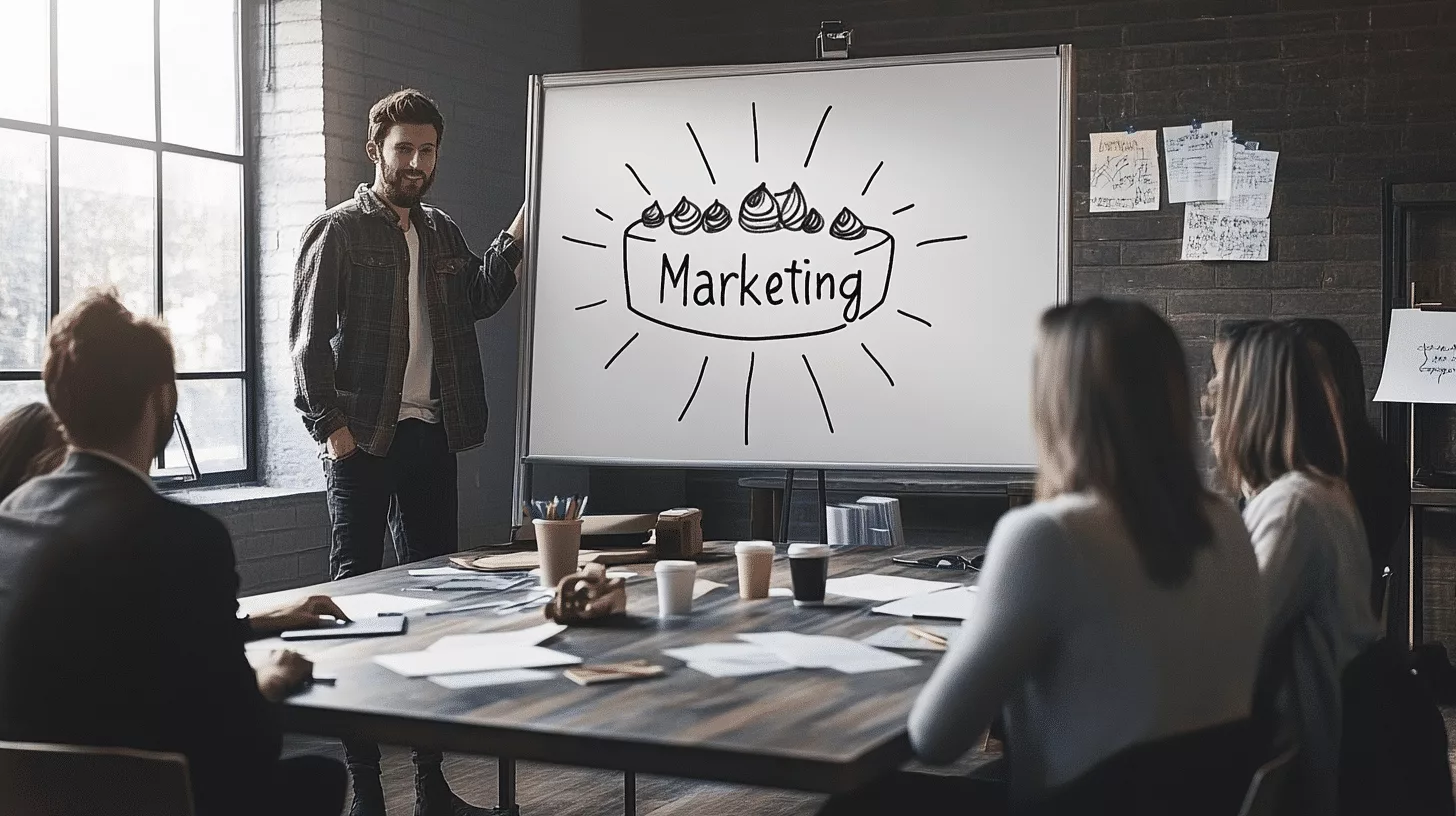 Markenimage vs Markenidentität: Marketing as ganzer Kuchen Markenimage vs Markenidentität: Marketing als ganzer Kuchen
